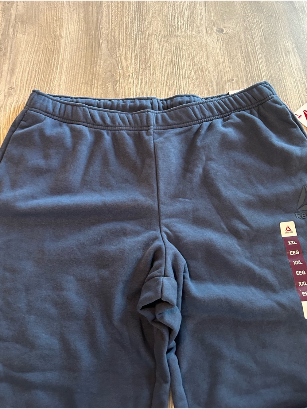 Reebok Men’s Fleece Jogger Sweatpants Denim Blue Size XXL Pockets NEW WITH TAGS. - Picture 3 of 11